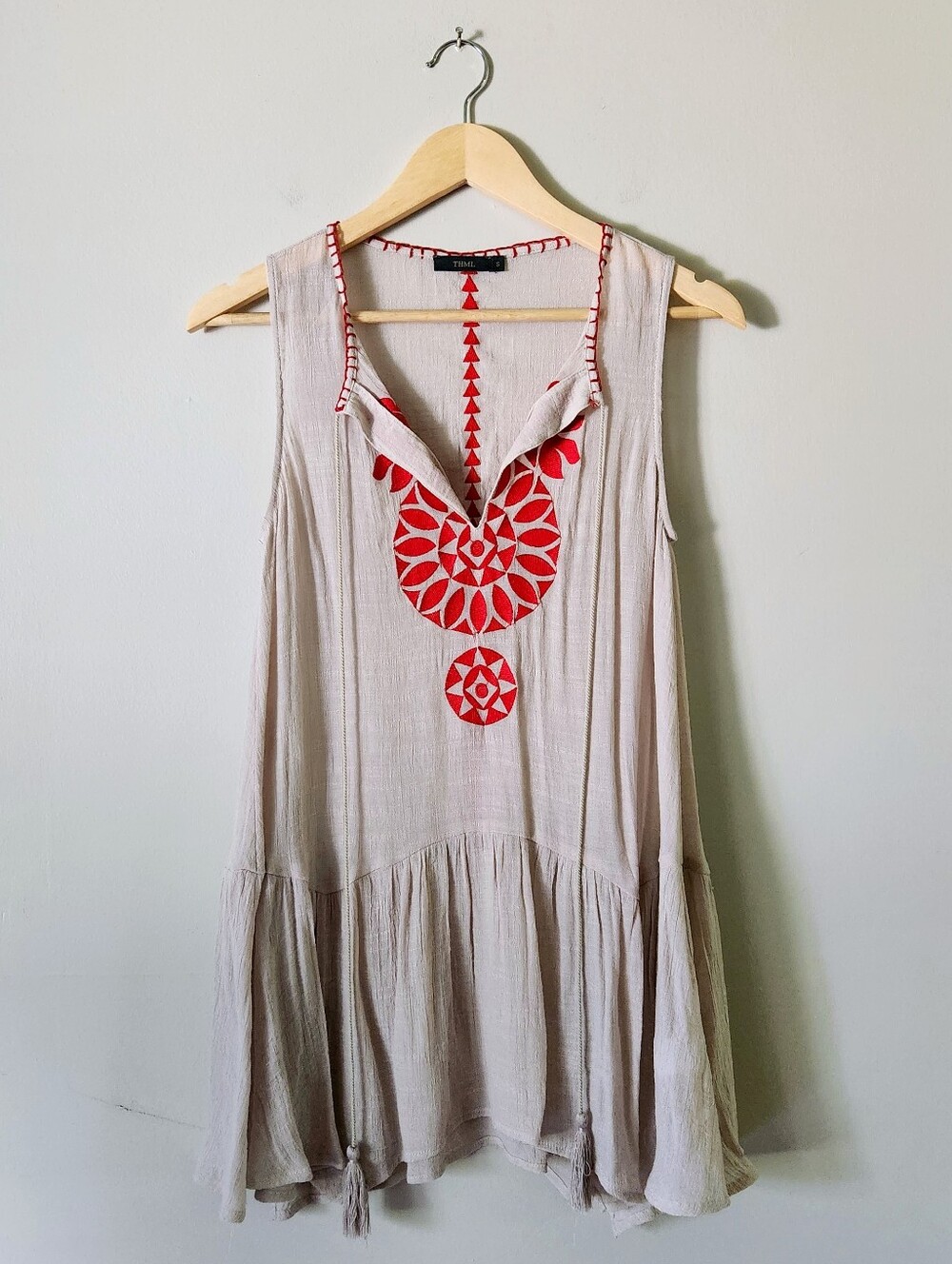 THML Anthropologie Sleeveless Dress Tunic Sz S